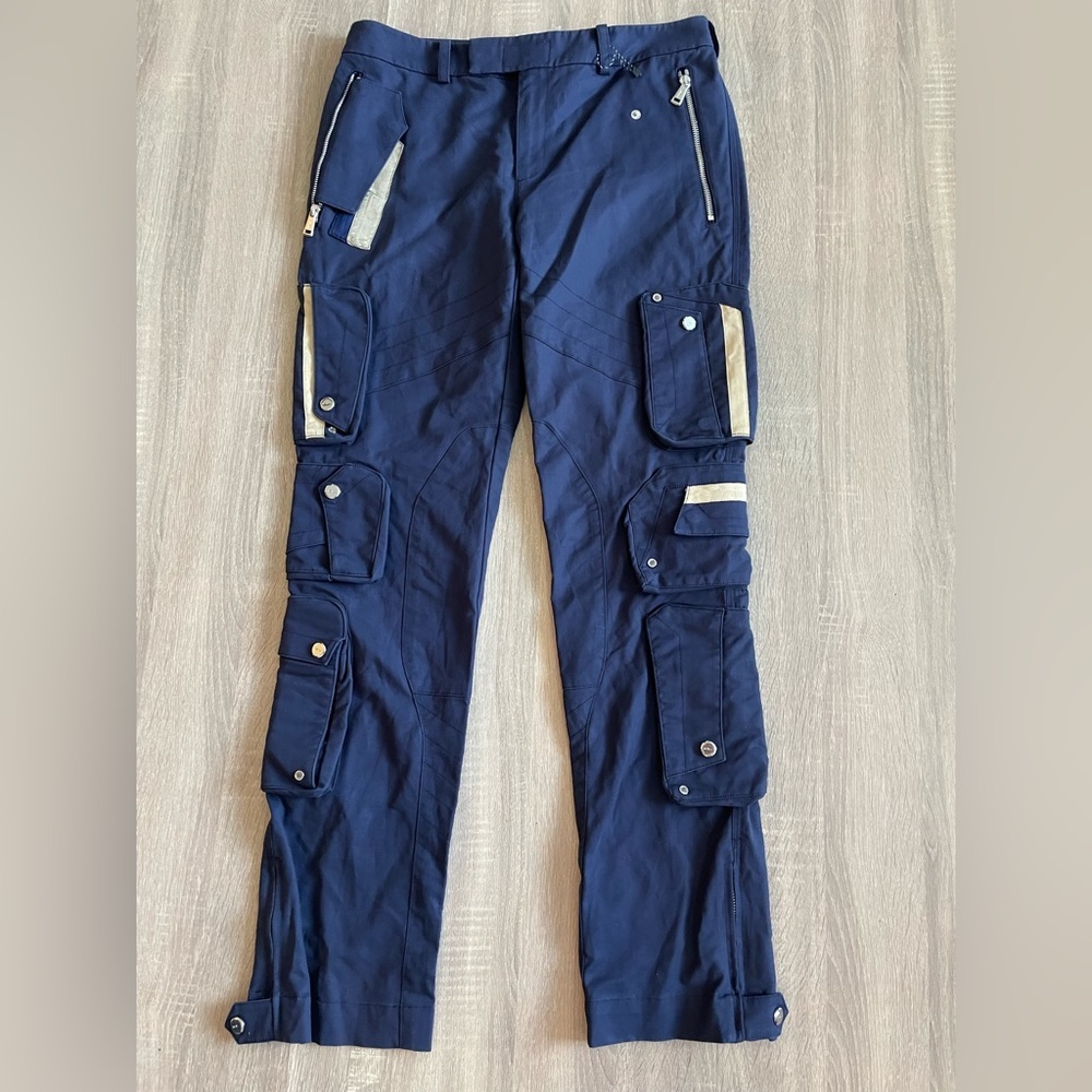Vintage Ralph Lauren Black Label Navy Blue Slim Bond Cargo Pant
• Size 10
